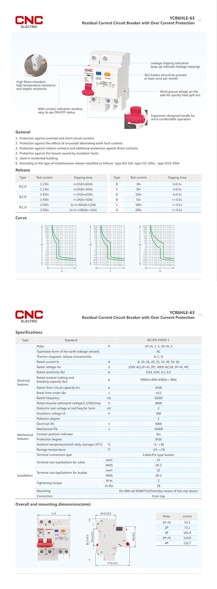 40a Rcbo, Rcbo, Rcbos, Rccb, Elcb, Rcd 40a Protection Devices, High ...