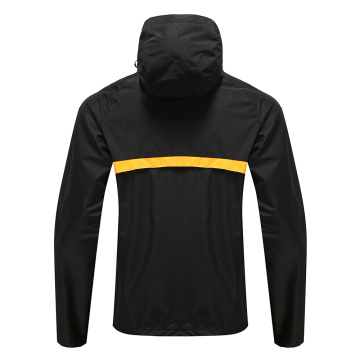 Mens Rugy Wear Zip Up Hoodies Nero