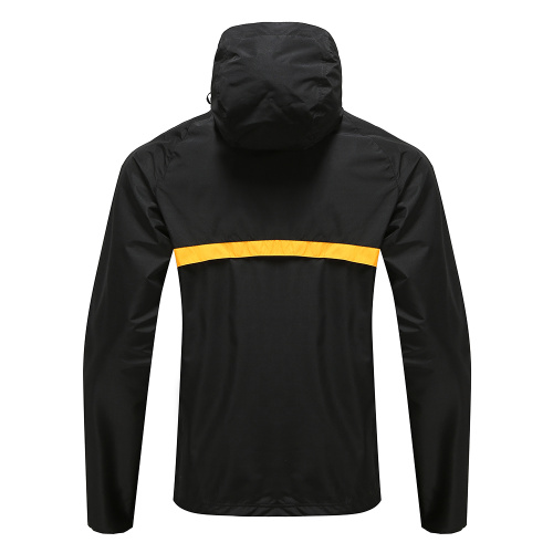 Mens Rugy Wear Zip Up Hoodies Nero