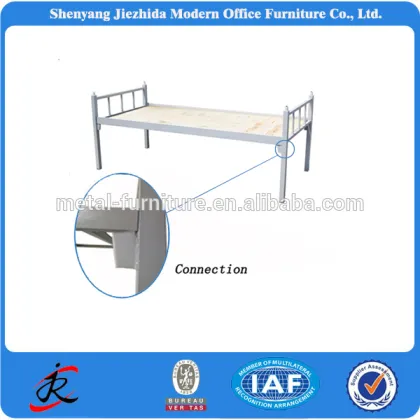 China wholesales Office furniture single design iron frame cheap wrought iron bed