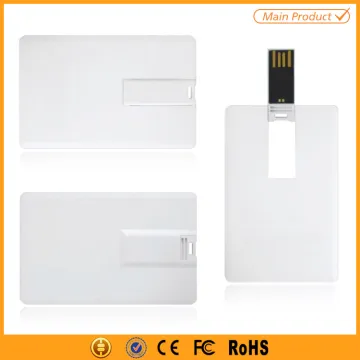 Free Samples Credit Card Shaped Usb Memory Stick Logo Print