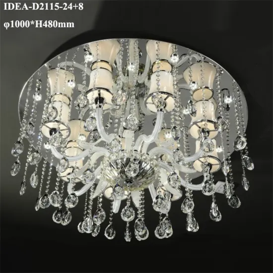 european chandelier led lamp crystal ceiling candle light