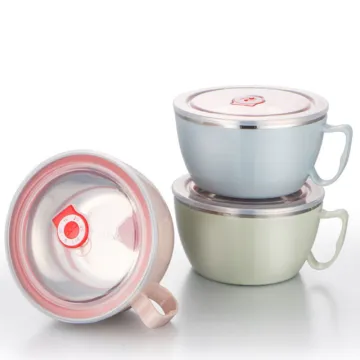 Japanese Stainless Steel Instant Noodle Bowl