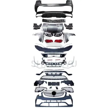 Mercedes-Benz ML W166 13-15 Auto Body Systems Upgrade to GLE63 AMG Headlights Taillights Bumpers Rear Lip Exhaust