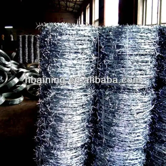 barbed wire fence spools