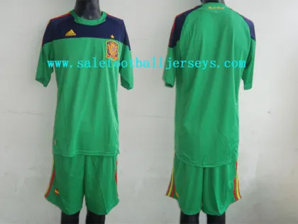 wholesale Spain Goalkeeper Soccer Jerseys Green