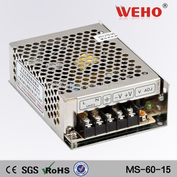 60w single ouput voltage 15v 60w power supply 15v 4a switching power supply