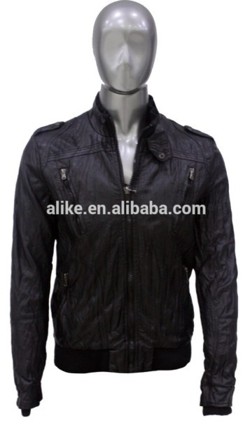 ALIKE man leather jacket old style jacket