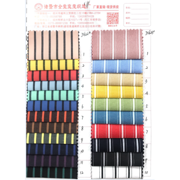 Kain Katun Poliester Bergaris Warna