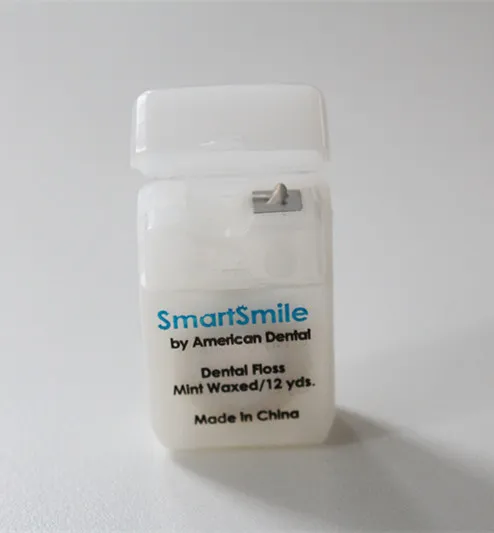 Pocket-sized See-through Plastic Dispenser Clear Dental Floss