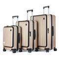 hree-Piece Fashionable Luggage Set: Includes Computer Boarding Box, Expandable Suitcase with Side Open Design and Pull Rod