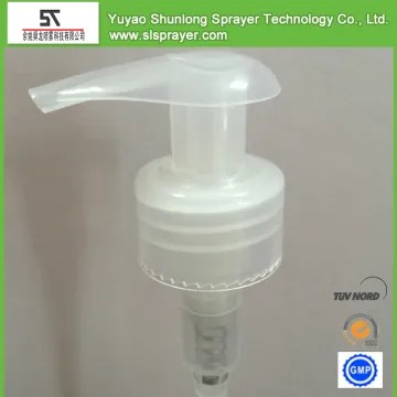 Non spill plastic lotion dispenser pump for bottle