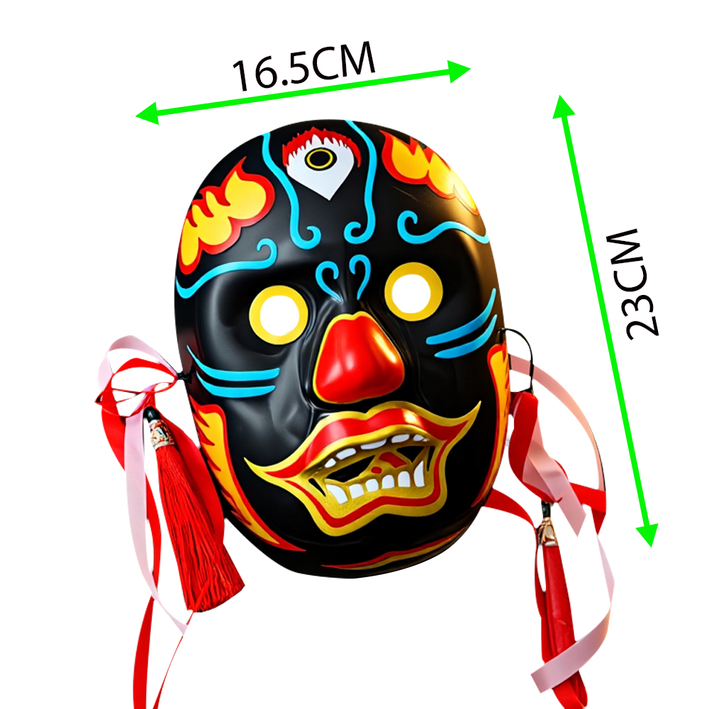 Third Eye Fiery Tassel Folk Mask