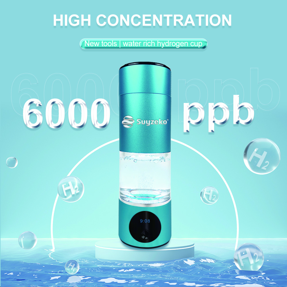 Suyzeko Wholesale SPE 6000ppb Hydrogen Water Generator Portable Hydrogen Water Bottle