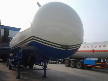 Liquefied petroleum gas semitrailer gas transport trailer