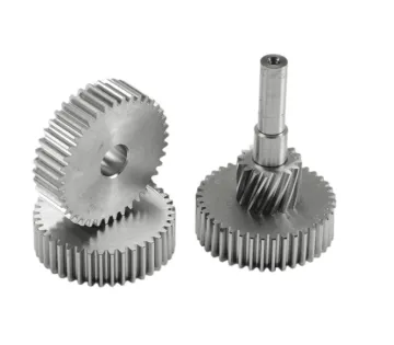 High Precision CNC Machined Steel Gear: Small Metal Spur Ring Gears with Threads