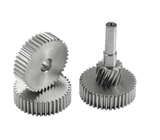 High Precision CNC Machined Steel Gear: Small Metal Spur Ring Gears with Threads