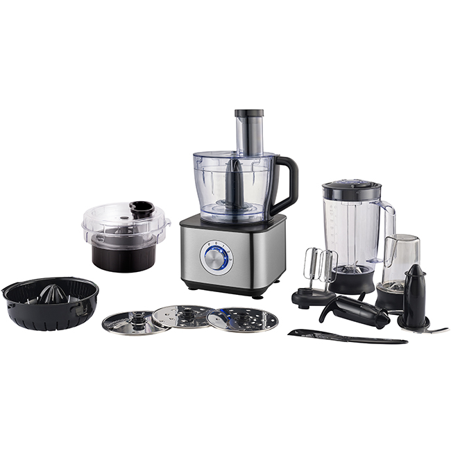 High-efficiency household electric food processor