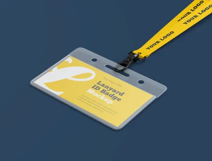 Custom ID badge holder