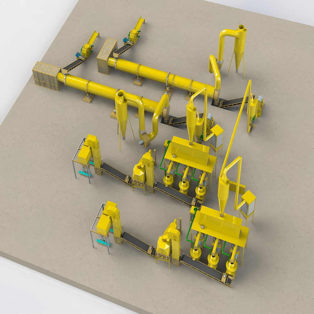 바이오 매스 펠렛 기계 생산 라인 가격