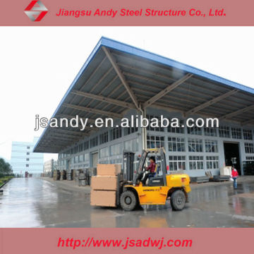 Large space frame steel structure warehouse storage