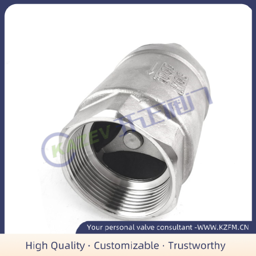 Vertical threaded check valve