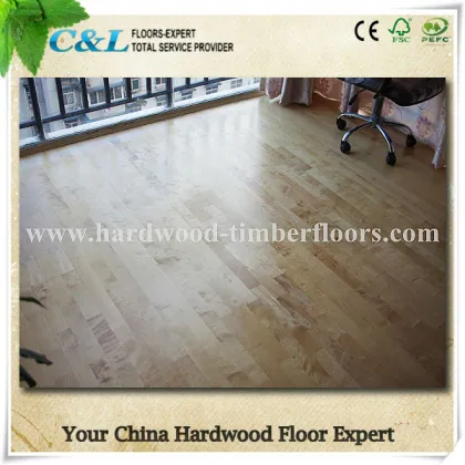 Solid flexible wood flooring maple hardwood flooring