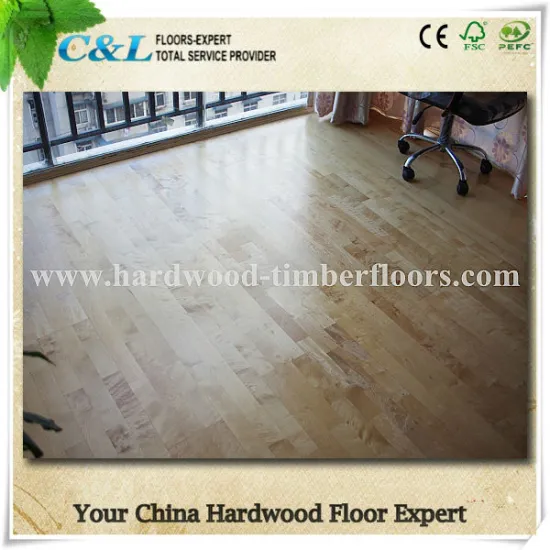 Solid flexible wood flooring maple hardwood flooring
