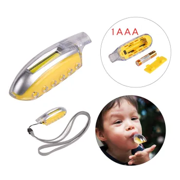 Kids Safety COB Whistle Lamp: Portable Flashlight with Emergency Light for Children