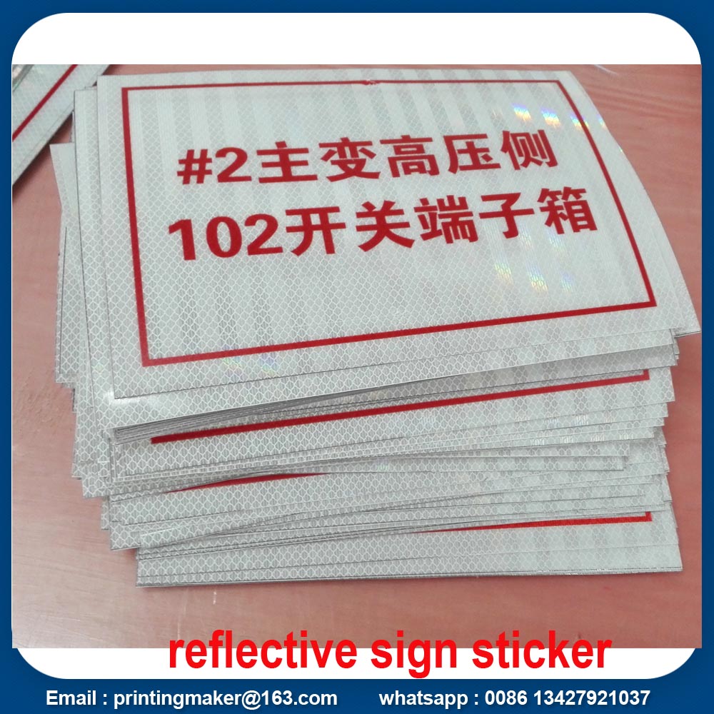 reflective vinyl sticker printing