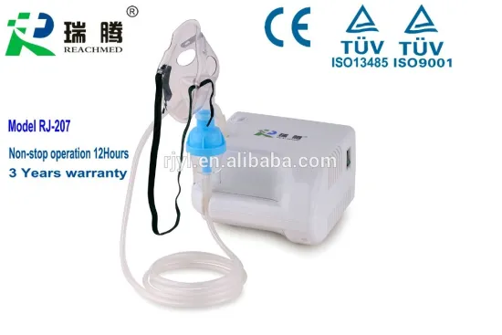Portable heavy duty continuous operation nebulizer with mask kits