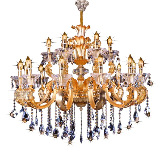 Gold Plated Brass Chandelier for Royal Palace Inauguration