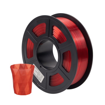 Isanmate buena resistencia transparente color rojo 1.75 mm impresora 3D PETG Filament Plastic