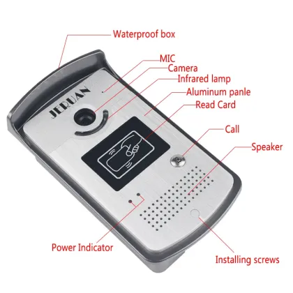Speakerphone intercom Color Video Door Phone doorbell access Control System
