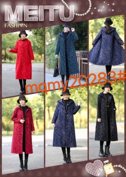 fleece-lined large-circle hooded jacket