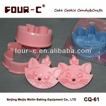 Plastic cartoon cookie cutters,christmas cookie decorating tools