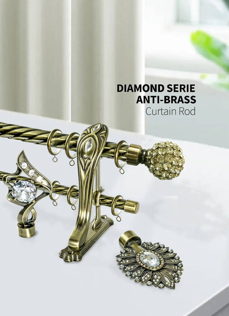 Rhinestone Curtain Rod