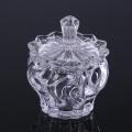 Wholesale Elegant crystal Glass Candy Jar With Lid