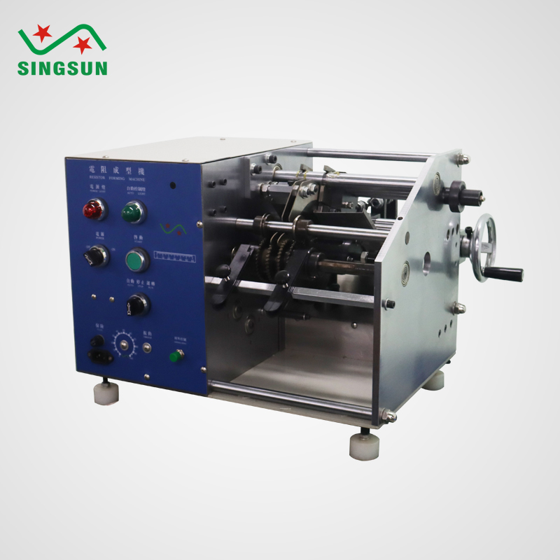 Axial resistor forming machine with K molding