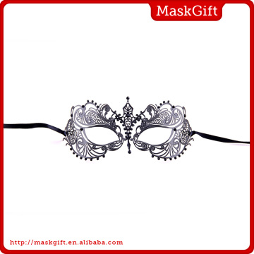 Cheap price metal art woman party mask MA001-BKBK