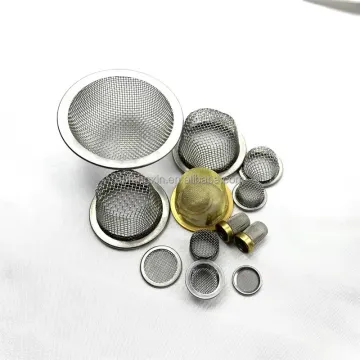 Dome Shape Brass Screen Strainer with Stainless Steel Mesh Filter and Rimmed Edge