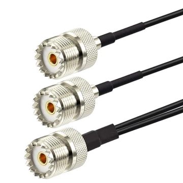 SO239 to Dual SO239 Low Loss Splitter Cable RG174
