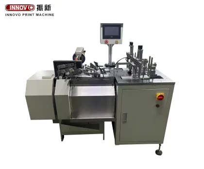 Automatic double tags threading machine