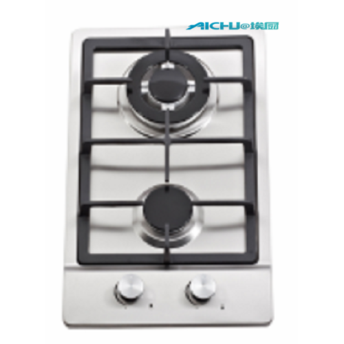 2 Burners Stainless Steel Gas Hob