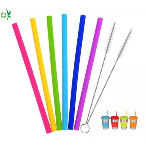 Soft Easy to Clean Foldable Silicone Drinking Straw