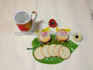 6 diameter round banana biscuit