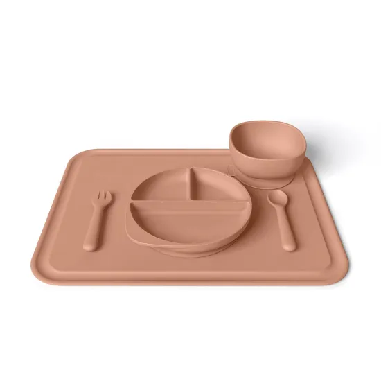 Eco Friendly Silicone Dishes Waterproof Feeding Set