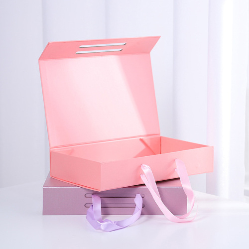 Custom Folding Pink Magnetic Clothing Box