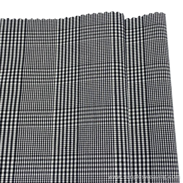 Classic houdstoot woven viscose rylon elastic fabric