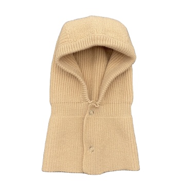 Winter Solid Color Wool Cap with Balaclava
